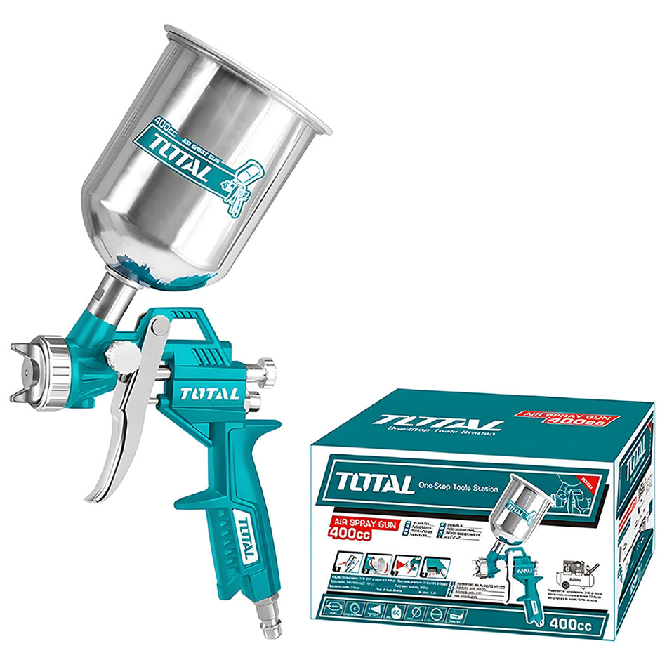 AEROGRAFO 400CC VASO ALUMINIO ABANICO ALTA PRESION