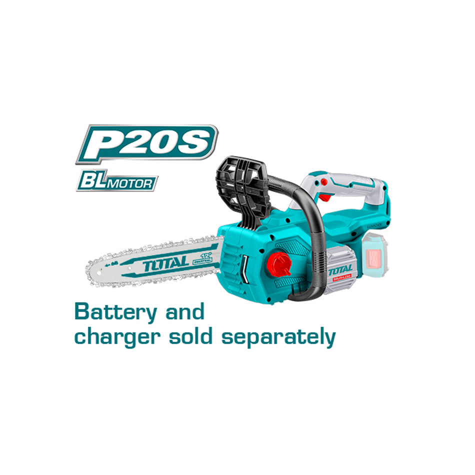 MOTOSIERRA INALAMBRICA 12 20V INDUSTRIAL BATERIA Y CARGADO NO INCLUIDO TOTAL