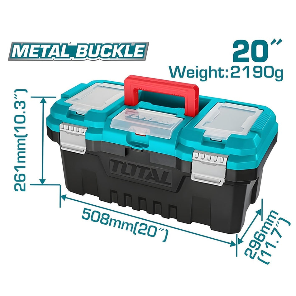 CAJA HERRAMIENTA 20 PLASTICA CIERRE METALICO TOTAL