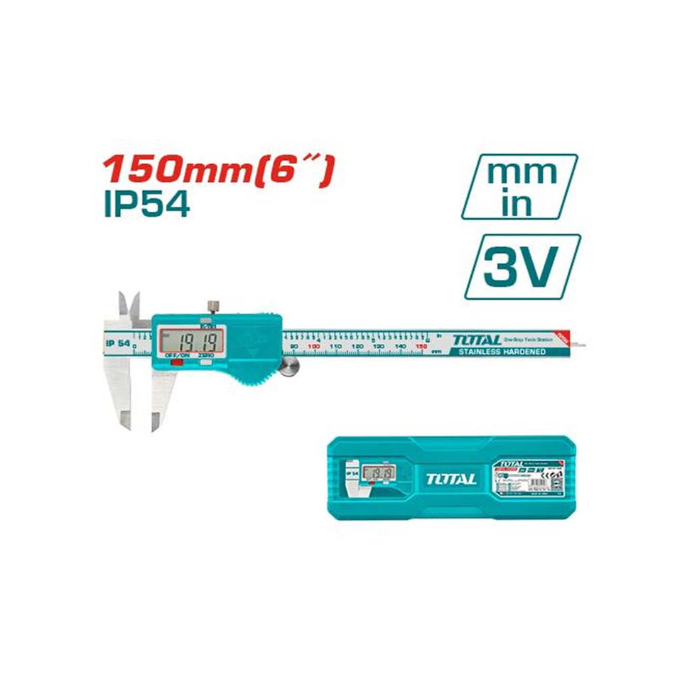 CALIBRADOR PIE DE REY 3V DIGITAL METALICO TOTAL