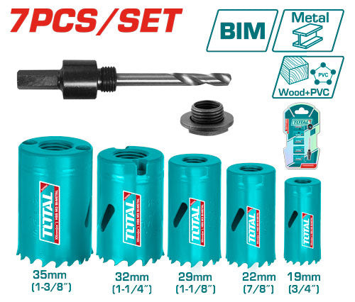 SIERRA COPA BIMETAL JUEGO X 7PCS TOTAL
