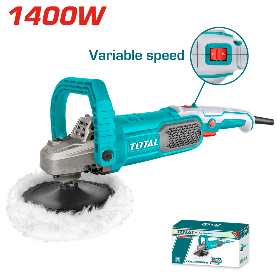 POLICHADORA 1400W INDUSTRIAL INCLUYE 4 ACCESORIOS TOTAL (UTP11418018)