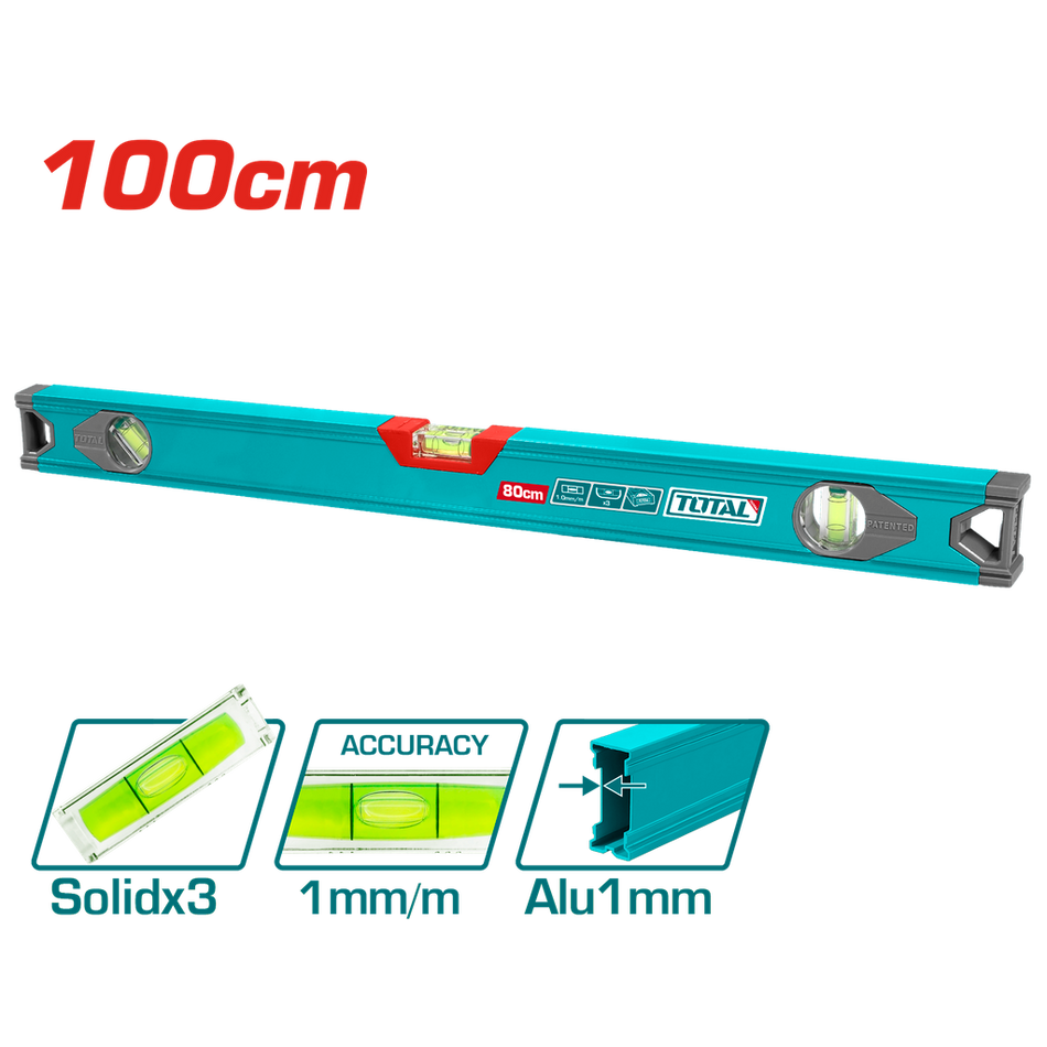 NIVEL 100 CM ALUMINIO SUPER TOTAL (TMT210016)