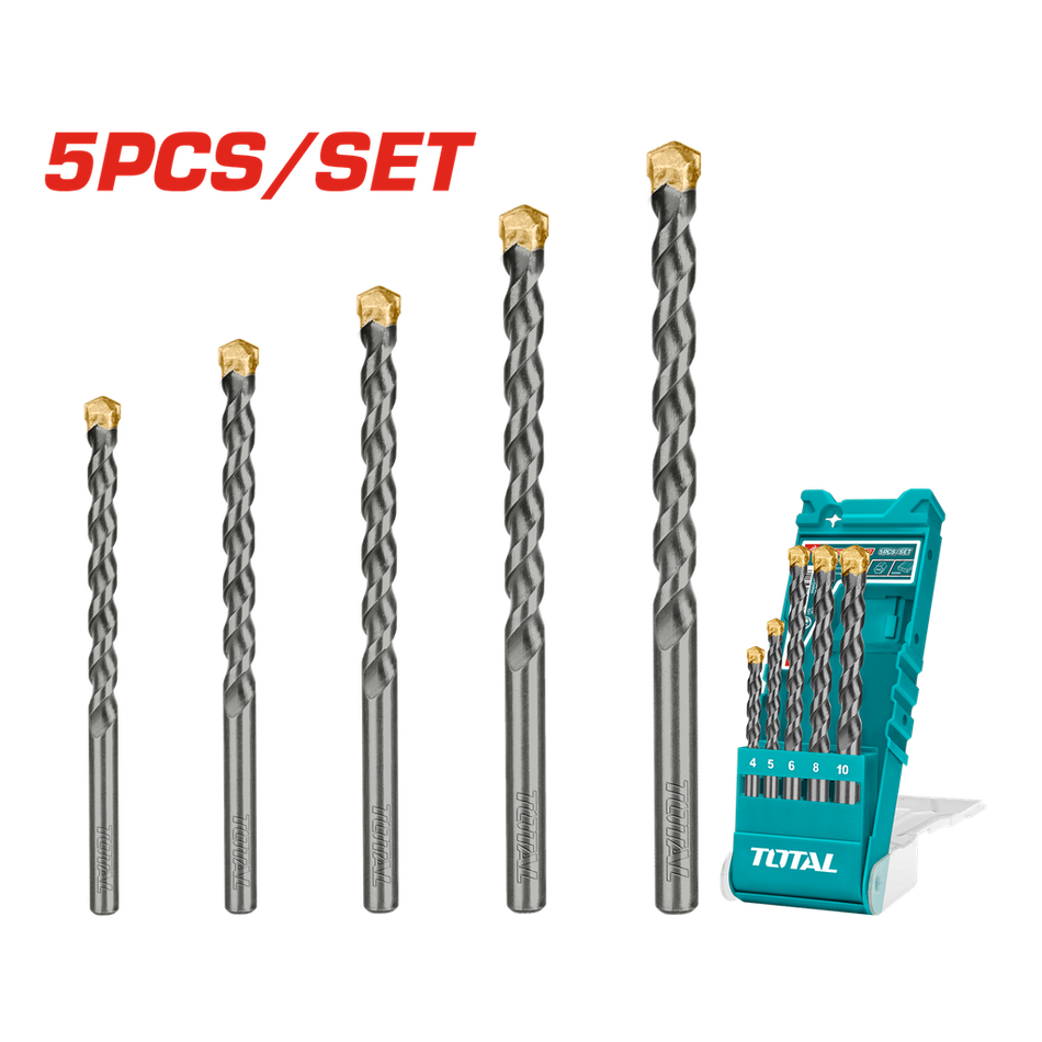 BROCA MURO JUEGO X 5 PZS INDUSTRIAL SUPER TOTAL