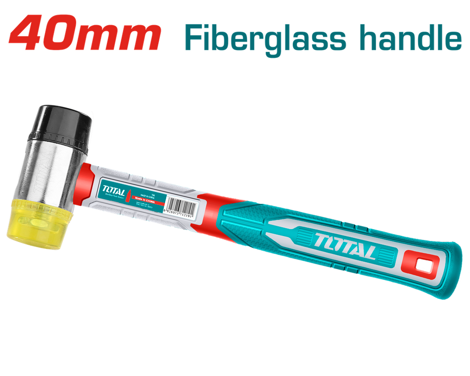 PORRA 40 MM GOMA Y PLASTICO MANGO FIBRA DE VIDRIO SUPER TOTAL (THRUH6940)