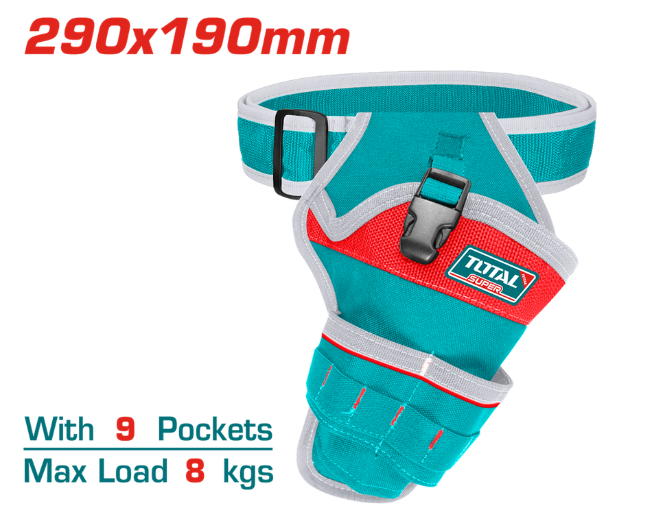 PORTA HERRAMIENTA DE 9 BOLSILLOS CAPACIDAD MAXIMA 8KG TOTAL (THT16P30125)