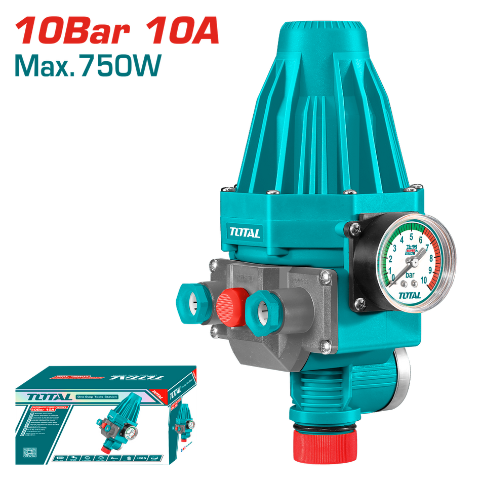 BOMBA PRESURIZADORA PARA ELECTROBOMBAS 1.5BAR,IP65 750W PARA DIAMETRO TUBERIA 1"X1" SUPER TOTAL (UTWPS102)