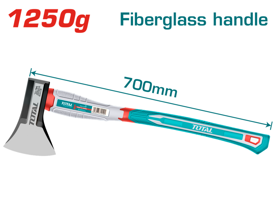 HACHA 1250G MANGO DE FIBRA DE VIDRIO SUPER TOTAL (THAX061250)