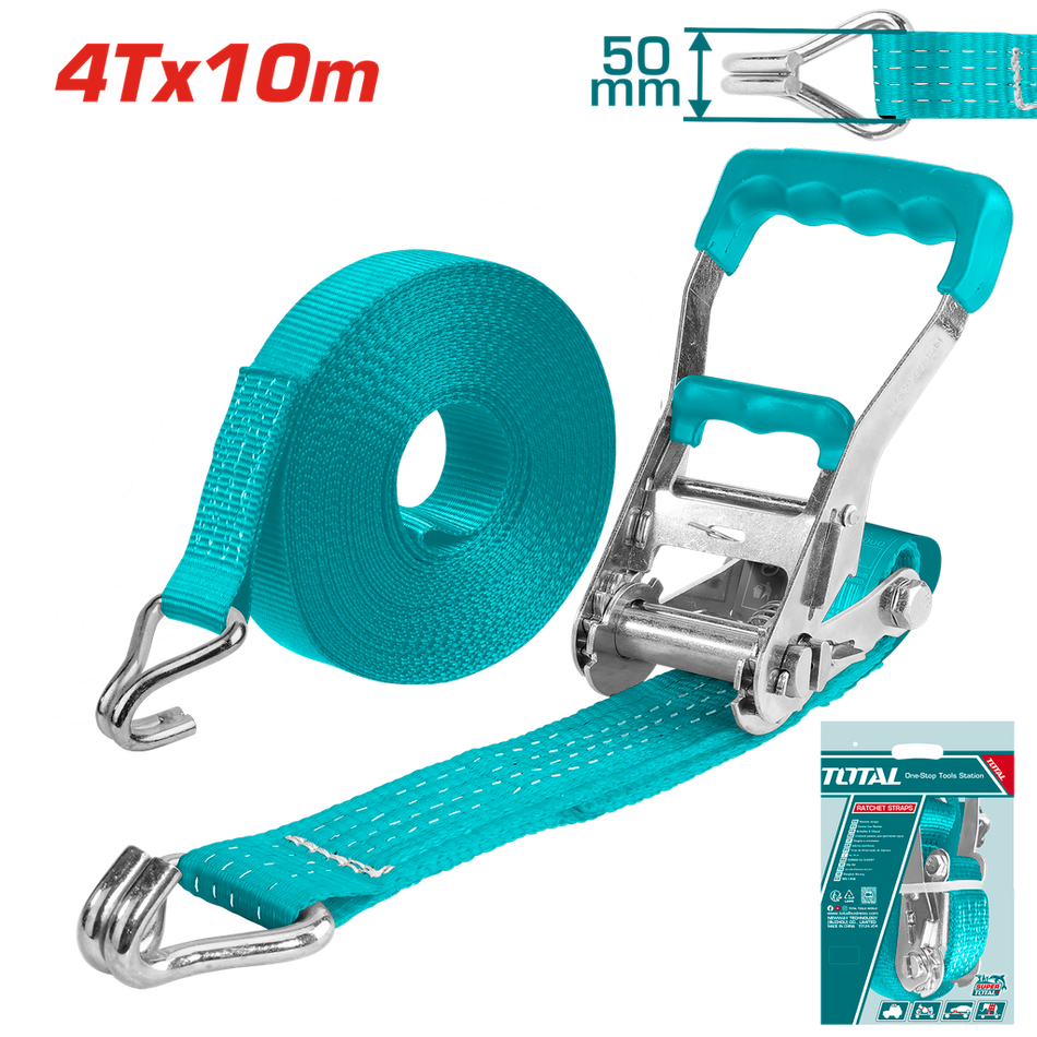 CUERDA PARA CARGA 4T 10 MTS SUPER TOTAL (THTRS4101)