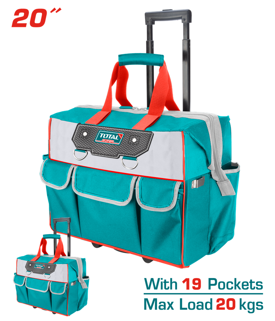 MALETA PORTA HERRAMIENTA 20 INDUSTRIAL CAPACIDAD MAXIMA 20KG INDUSTRIAL SUPER TOTAL (THRRTB2012)