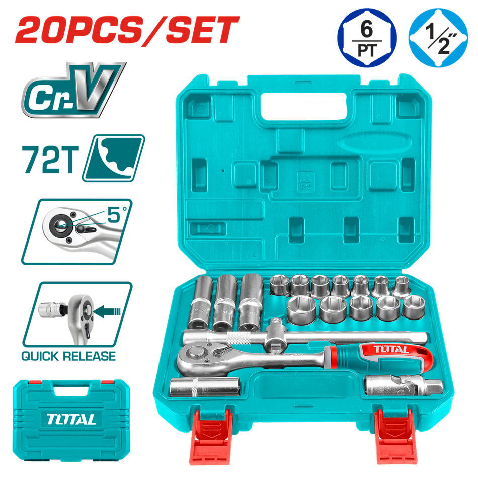 RACHE CON COPAS 1/2" X 20 PZS INDUSTRIAL SUPER TOTAL (THT121201)