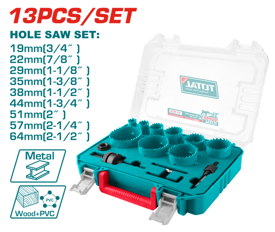 SIERRA COPA BIMETAL JUEGO X 13PCS TOTAL (TACSH0132)