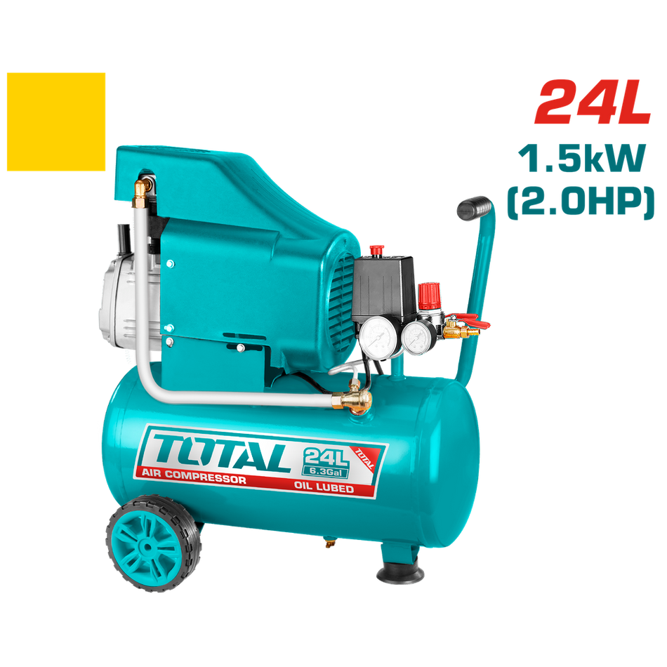 COMPRESOR AIRE HORIZONTAL 24L 2.0HP 116PSI 110-120V 60HZ SUPER TOTAL (UTC220246)