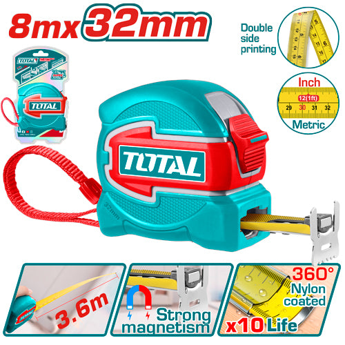METRO 8 MTS HOJA 32MM INDUSTRIAL SUPER TOTAL (TMT80832)