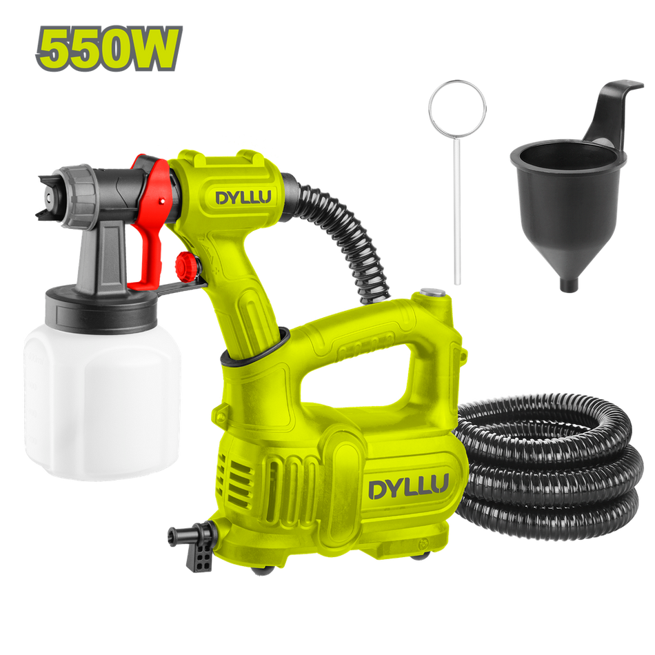 COMPRESOR MINI + PISTOLA INDUSTRIAL VASO PLASTICO 800ML 550W DYLLU (UDTEG2A50)