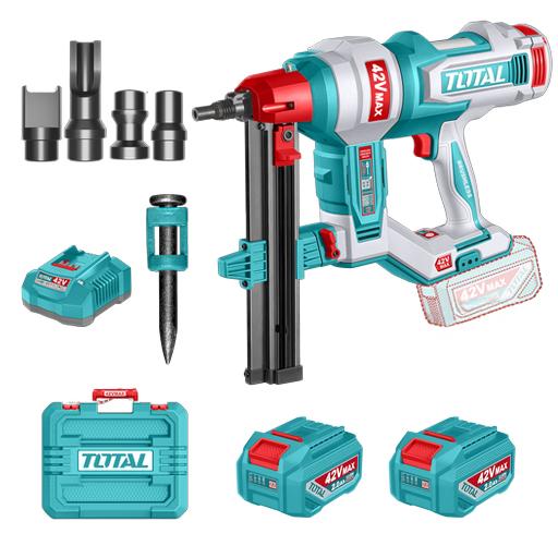 CLAVADORA INALAMBRICA CONCRETO 40MM 42V INCLUYE BATERIA Y CARGADOR INDUSTRIAL SUPER TOTAL (UTCNLI420602)