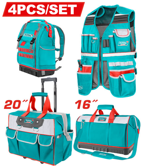 JUEGO DE PORTA HERRAMIENTA X 4 PZS SUPER TOTAL (TOS230914)