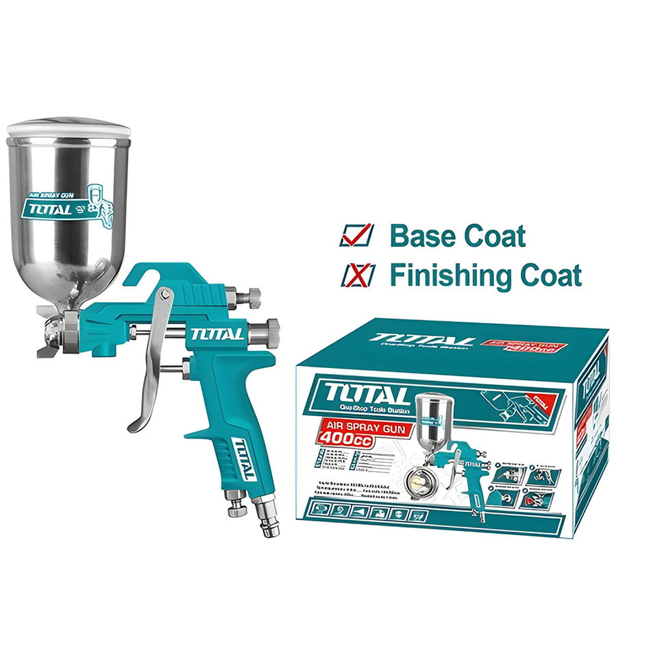 AEROGRAFO 400CC VASO ALUMINIO BAJA PRESION