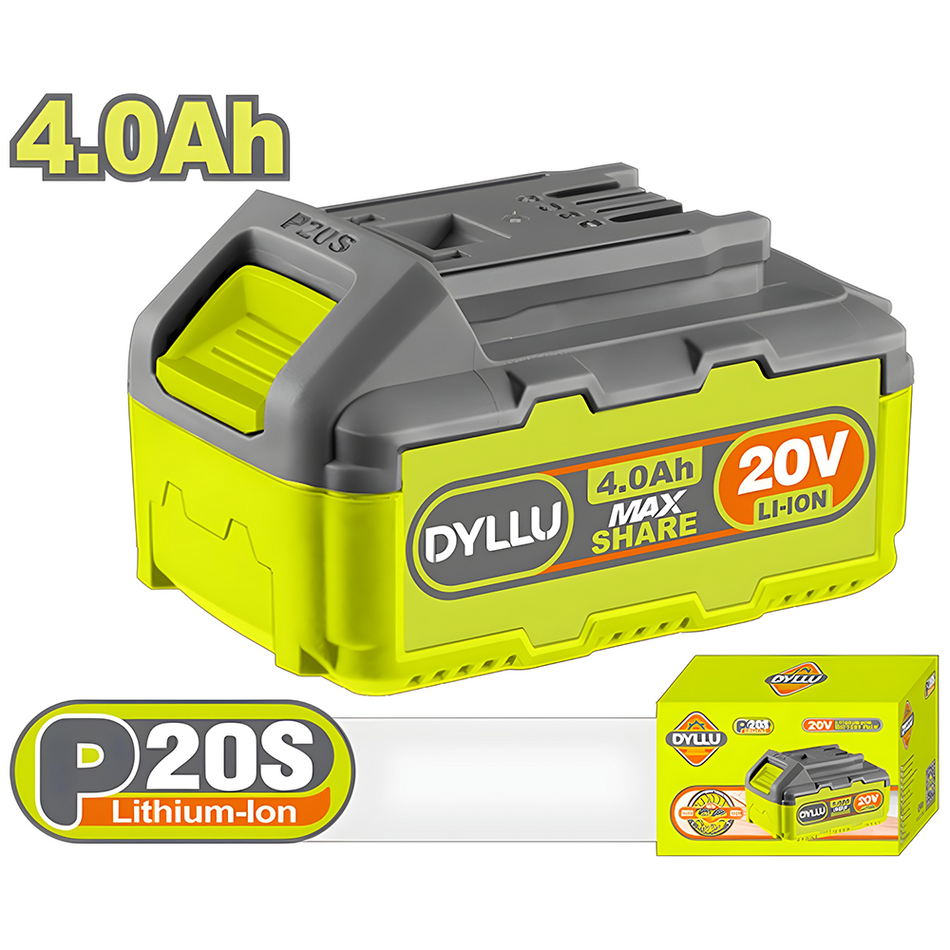 BATERIA 20V 4.0AH ION LITHIUM  DYLLU (DTLBP540) BATERIA 20V 4.0AH ION LITHIUM  DYLLU (DTLBP540) BATERIA 20V 4.0AH ION LITHIUM DYLLU (DTLBP540)