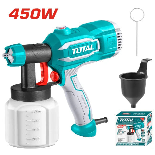 Pistola De pintar Electrica 450w Marca Total 100% Original Agua/Aceite